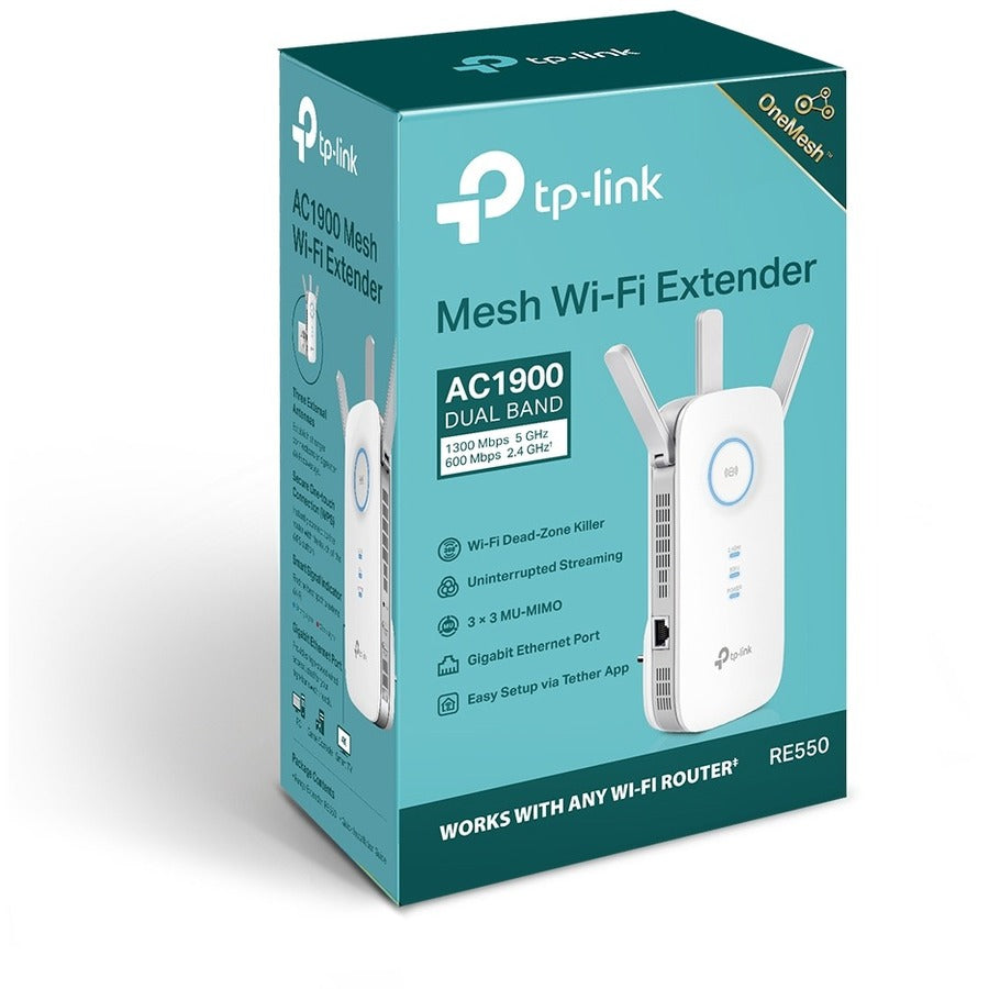 TP-Link RE550 - IEEE 802.11ac 1.86 Gbit/s Wireless Range Extender