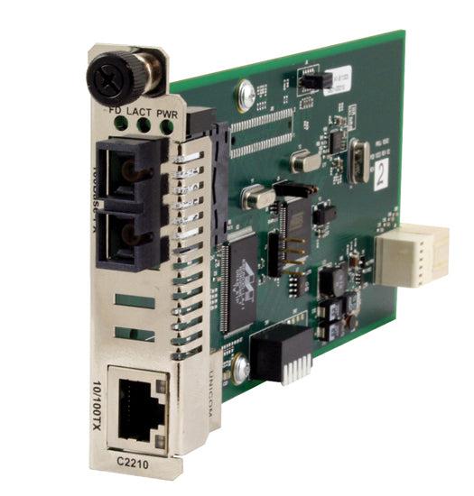 Transition Networks C2210 Media Converter 10/100Base-TX to 100Base-FX | TecISoft C2210-1039