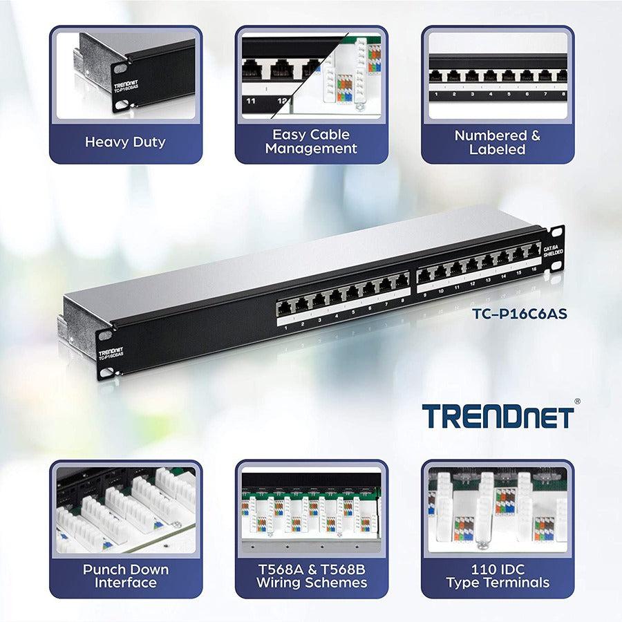 Trendnet Tc-P16C6As Patch Panel 1U