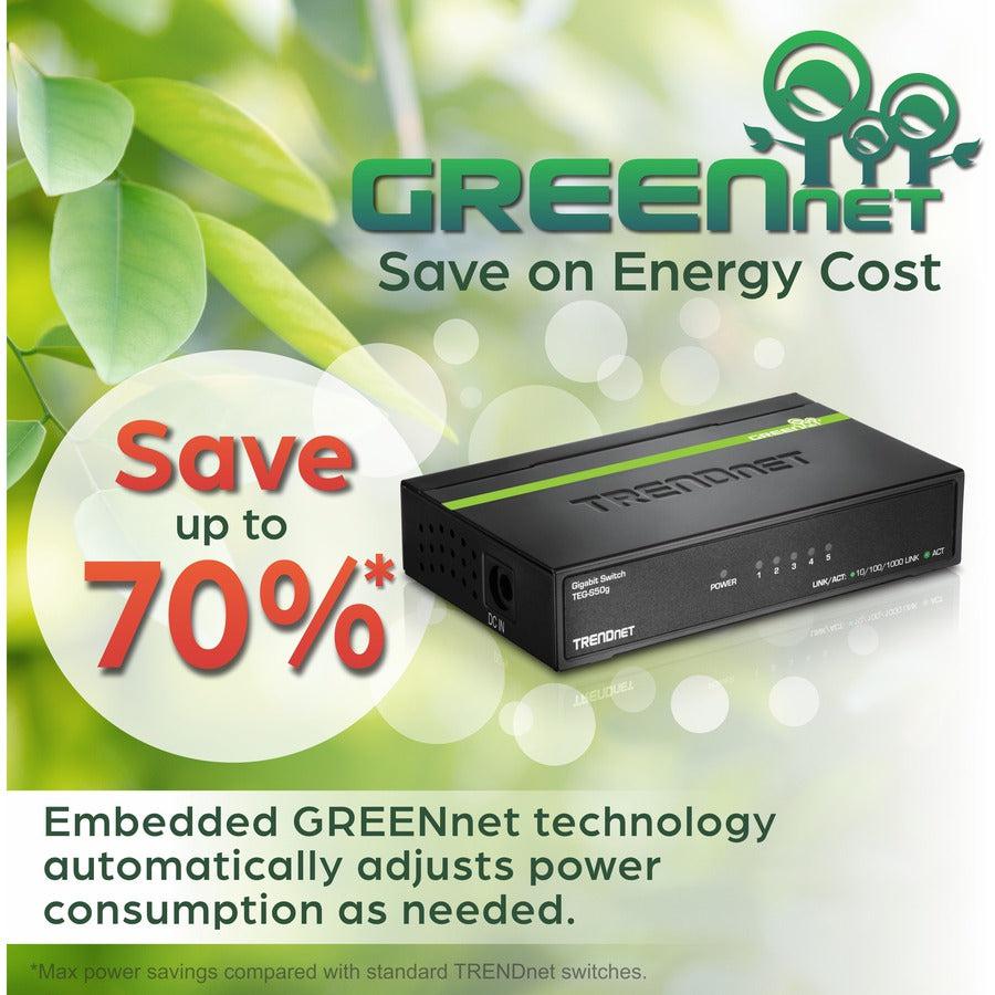 Trendnet Teg-S50G Network Switch Unmanaged