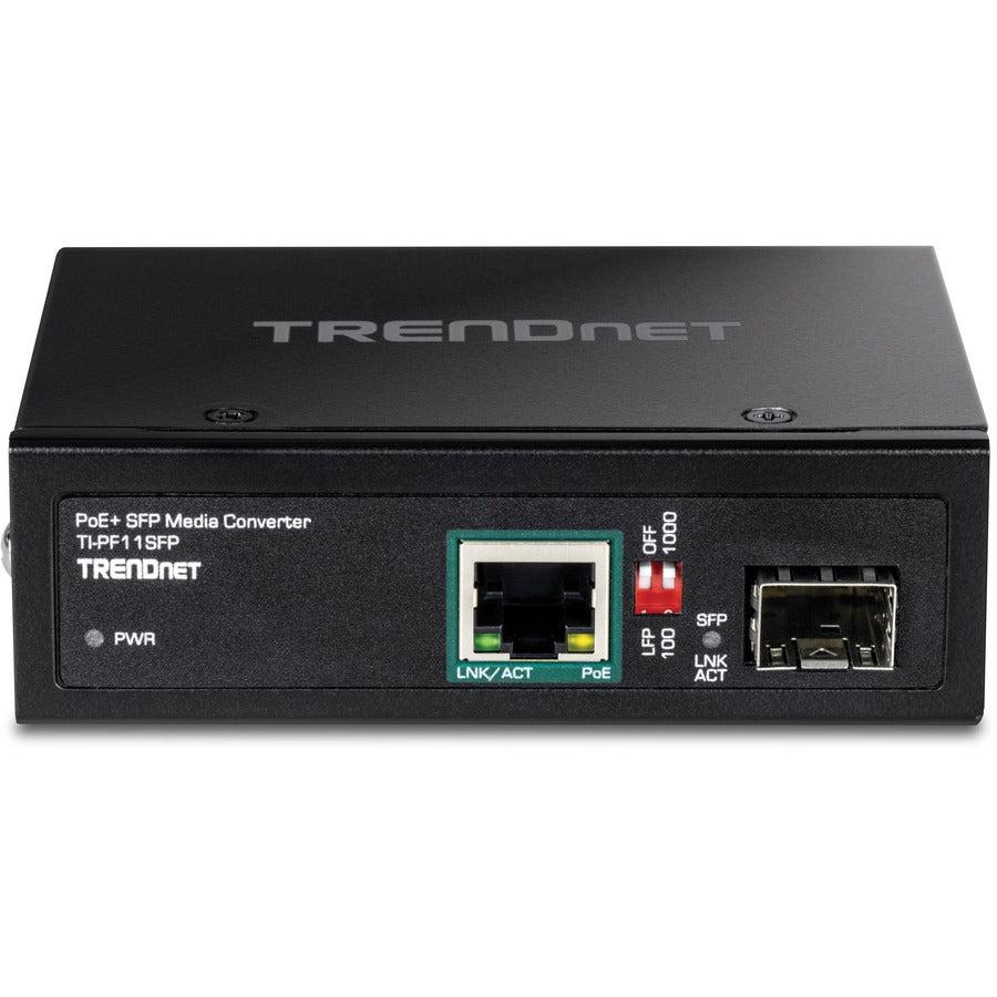 Trendnet Ti-Pf11Sfp Network Media Converter 2000 Mbit/S 0.56 Nm Black