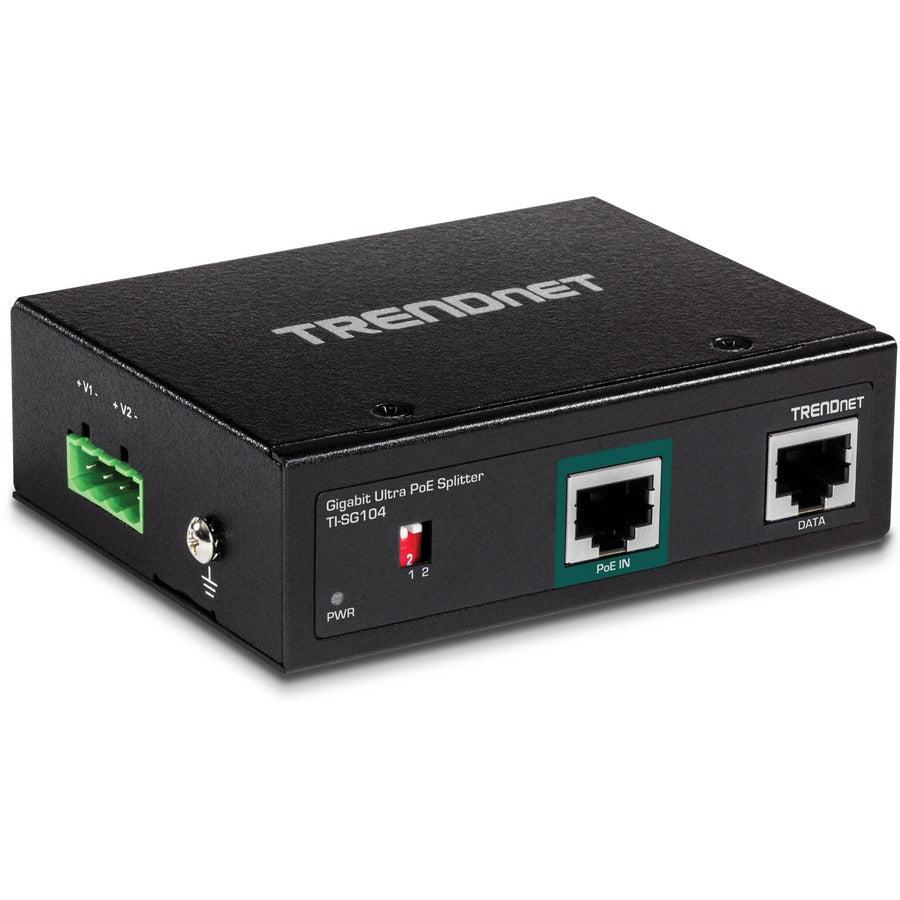 Trendnet Ti-Sg104 Network Splitter Black Power Over Ethernet (Poe)