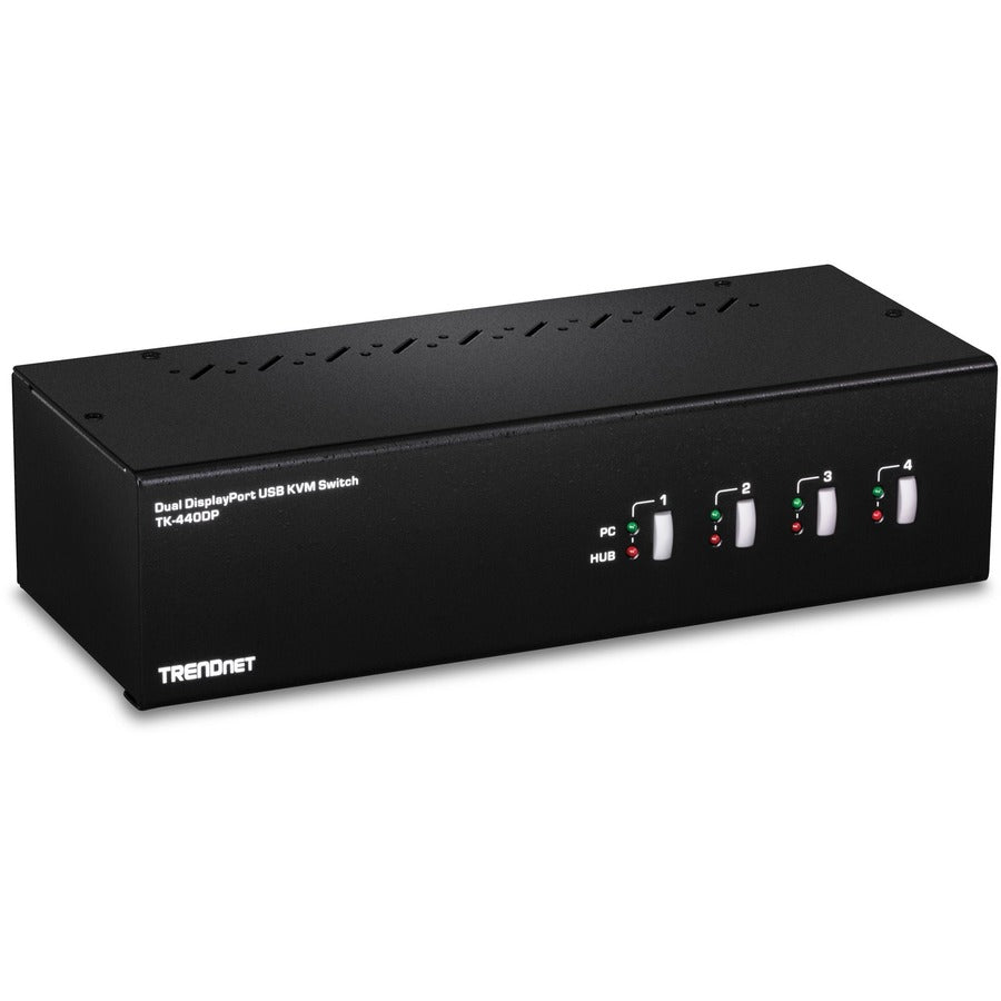 Trendnet Tk-440Dp Kvm Switch Black, Silver
