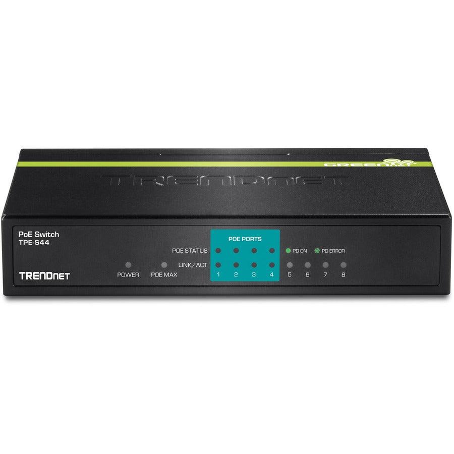 Trendnet Tpe-S44 Network Switch Unmanaged Power Over Ethernet (Poe) Blue