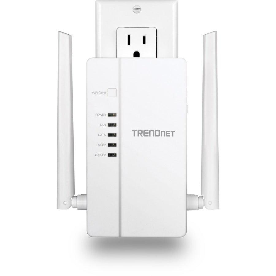 Trendnet Tpl-430Ap Powerline Network Adapter Ethernet Lan Wi-Fi White