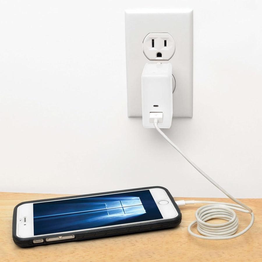 Tripp Lite 1-Port Usb Wall/Travel Charger With Quick Charge 3.0 - Class A 5/9/12V Dc Out, 18W