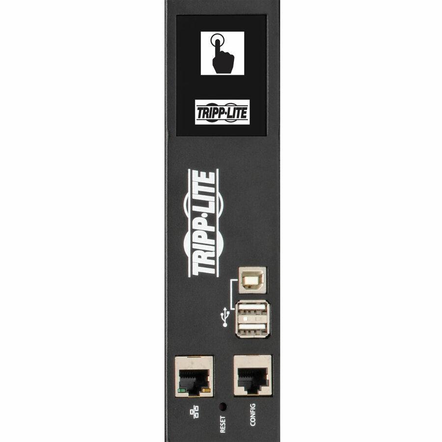 Tripp Lite 10Kw 3-Phase Switched Pdu, Lx Interface, 200/208/240V Outlets (24 C13/6 C19), Lcd, Iec