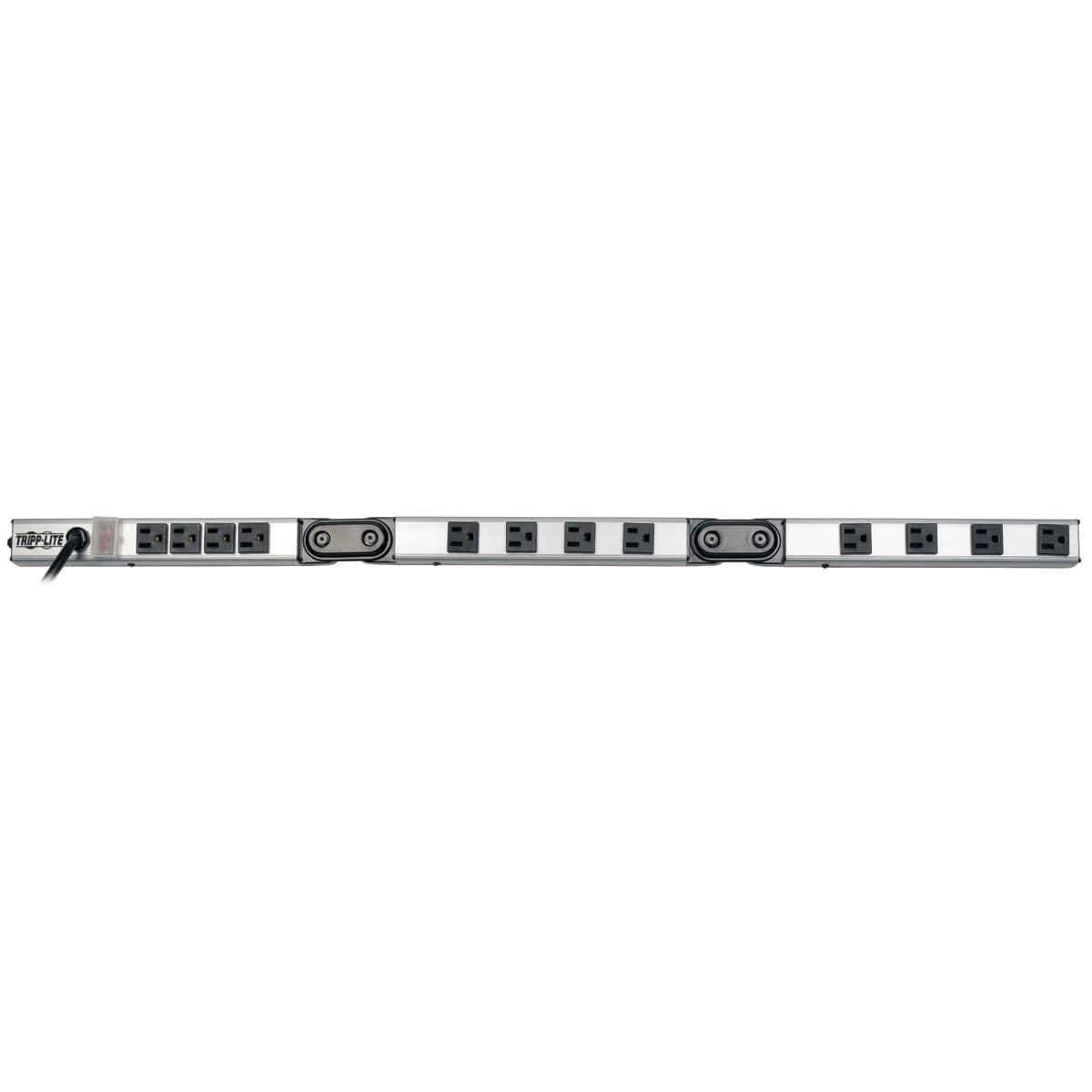 Tripp Lite 12-Outlet Foldable Power Strip With 2 Pivots, 120V, 12A, 15-Ft. Cord, 5-15P, 36 In.
