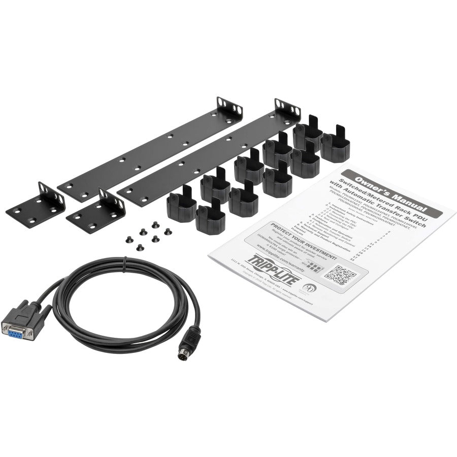 Tripp Lite 1.92Kw 120V Single-Phase Ats/Monitored Pdu - 16 5-15/20R Outlets, Dual L5-20P/5-20P Inputs, 12 Ft. Cords, 1U, Taa