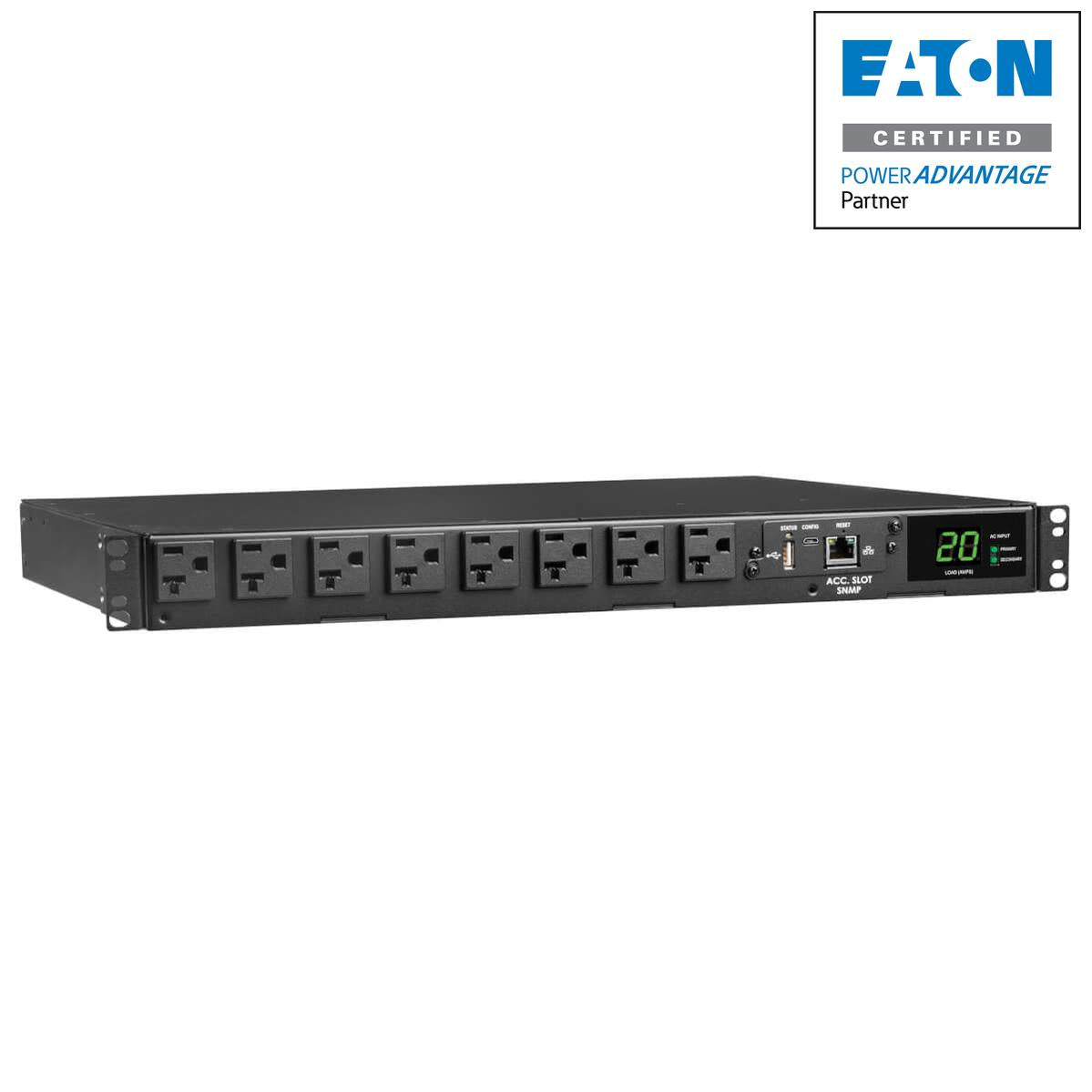 Tripp Lite 1.92Kw 120V Single-Phase Ats/Monitored Pdu - 16 5-15/20R Outlets, Dual L5-20P/5-20P Inputs, 12 Ft. Cords, 1U, Taa