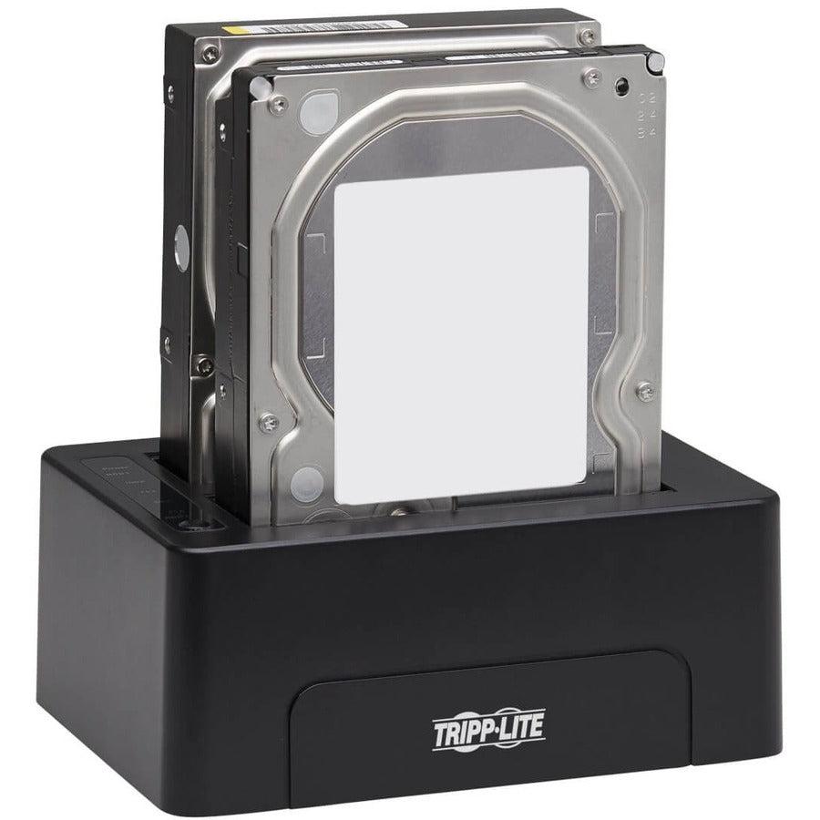 Tripp Lite 2-Bay Usb 3.0 Sata Hard Drive Docking Station With Erase Function, 2.5 And 3.5 In. Hdd And Ssd