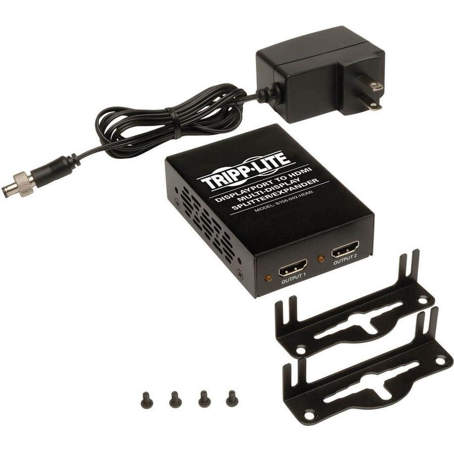 Tripp Lite 2-Port Displayport 1.2 To Hdmi Multi-Stream Transport (Mst) Hub, 3840 X 2160 4K X 2K Uhd