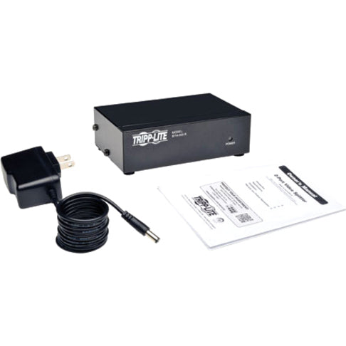 Tripp Lite 2-Port Vga/Svga Video Splitter With Signal Booster, High Resolution Video, 350Mhz, (Hd15 M/2Xf)