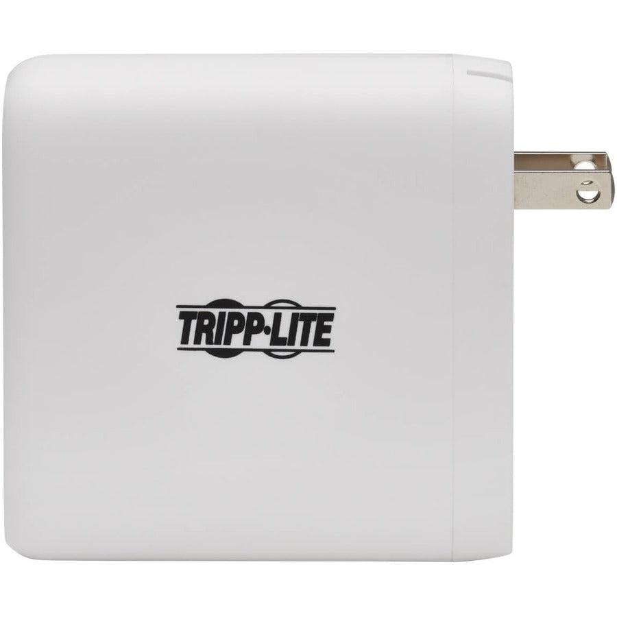 Tripp Lite 4-Port Compact Usb Wall Charger - Gan Technology, 100W Pd Charging, 2 Usb-C & 2 Usb-A, White