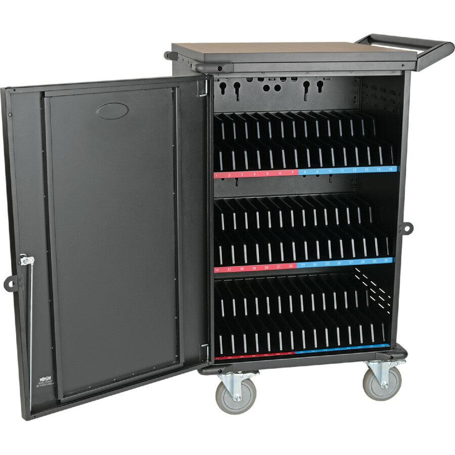 Tripp Lite 45-Device Ac Mobile Charging Cart – Laptops And Chromebooks, 120V, Nema 5-15P, 10 Ft. Cord, Black