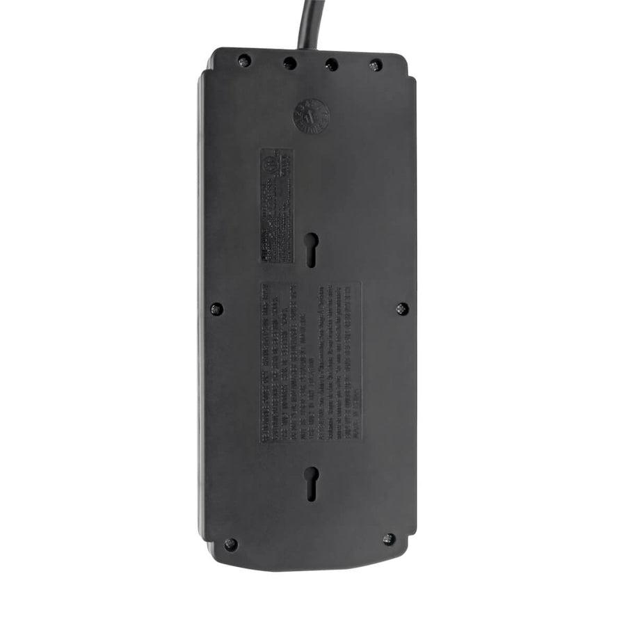 Tripp Lite 8-Outlet Surge Protector With 2 Usb Ports (2.1A Shared) - 8 Ft. Cord, 1200 Joules, Black