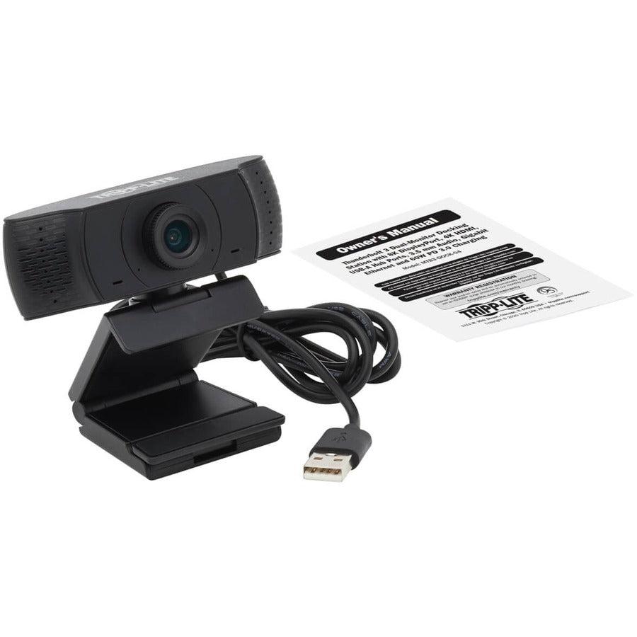 Tripp Lite Awc-001 Hd 1080P Usb Webcam With Microphone For Laptops And Desktop Pcs