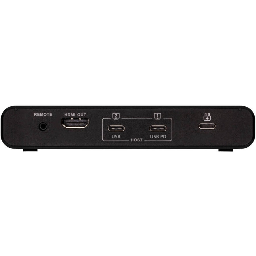 Tripp Lite B003-Hc2-Dock1 2-Port Usb-C Kvm Dock - 4K Hdmi, Usb 3.2 Gen 1, Usb-A Hub, Remote Selector, 85W Pd Charging, Black