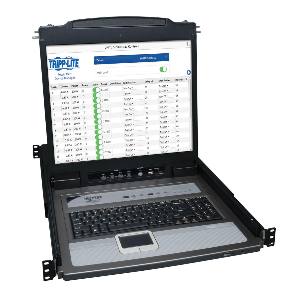 Tripp Lite B020-U08-19Ktaa Rack Console 48.3 Cm (19") 1280 X 1024 Pixels Black