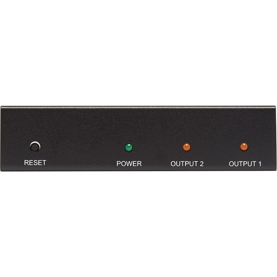 Tripp Lite B118-002-Hdr 2-Port Hdmi Splitter - 4K @ 60 Hz, 4:4:4, Multi-Resolution Support, Hdr, Hdcp 2.2, Taa