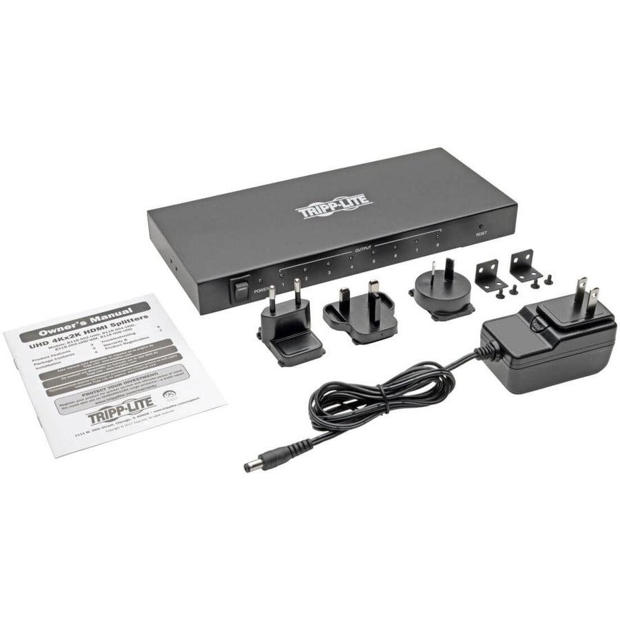 Tripp Lite B118-008-Uhd 8-Port Hdmi Splitter - 4K, Hdcp 1.3