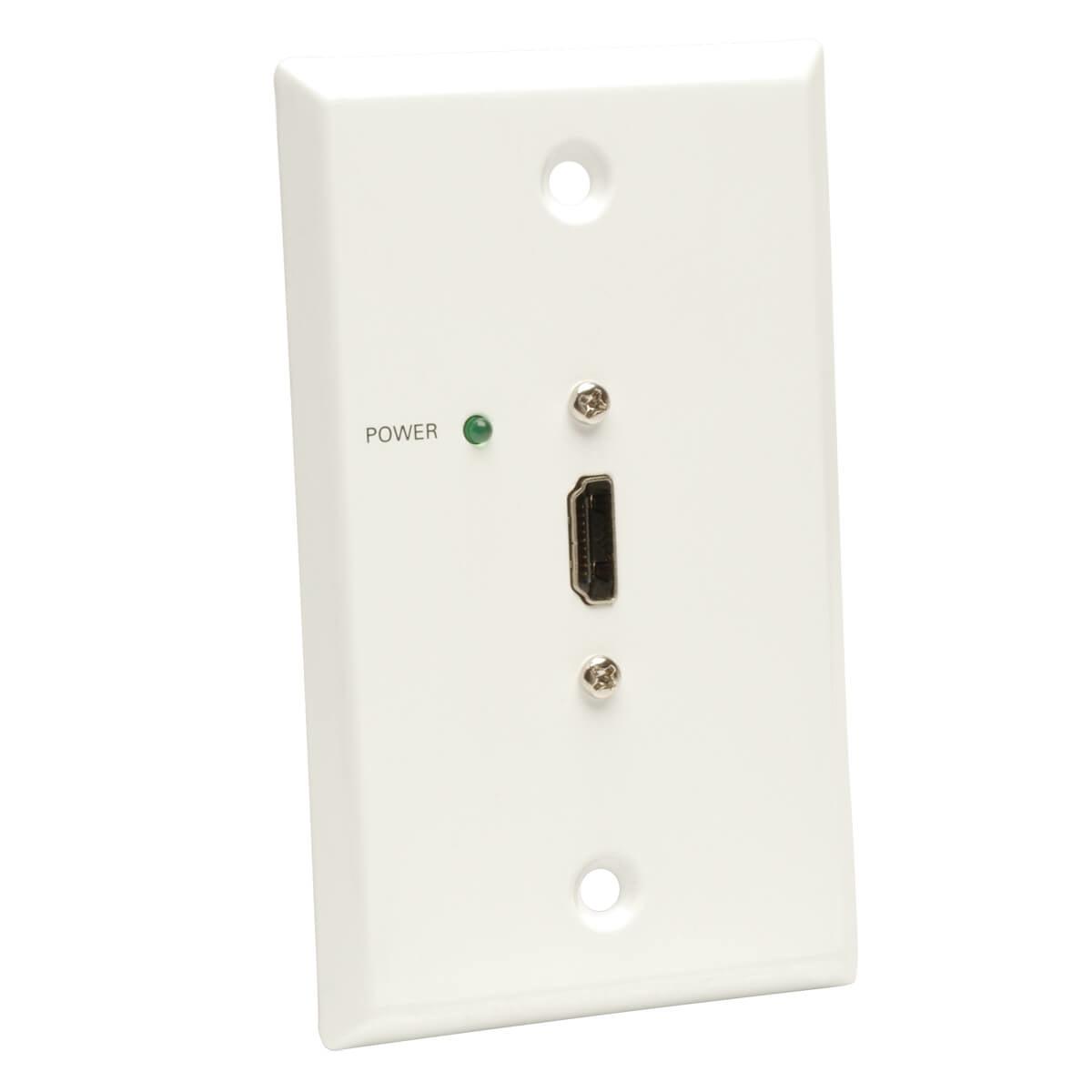 Tripp Lite B126-1P0-Wp-1 Hdmi Over Cat5/6 Passive Extender, Wall Plate Remote Receiver For Video/Audio, Up To 50 Ft. (15 M), Taa