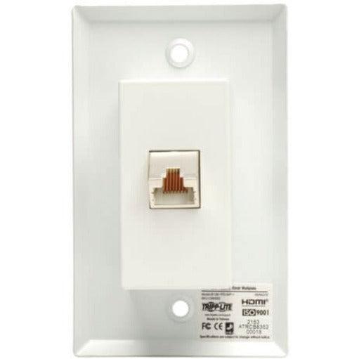 Tripp Lite B126-1P0-Wp-1 Hdmi Over Cat5/6 Passive Extender, Wall Plate Remote Receiver For Video/Audio, Up To 50 Ft. (15 M), Taa