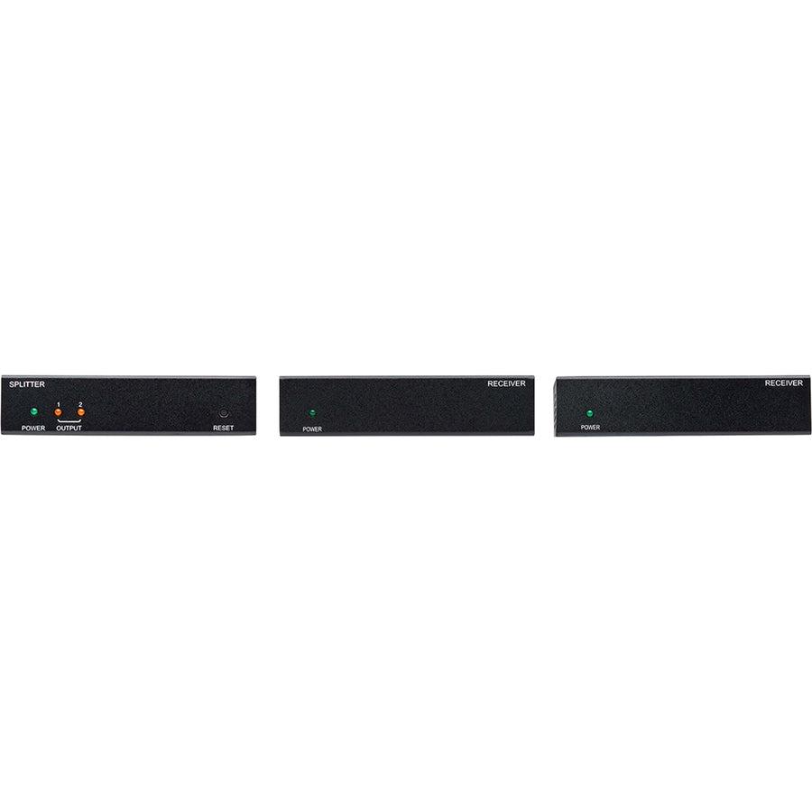 Tripp Lite B127-002-2H2 2-Port Hdmi Over Cat6 Splitter/Extender Kit, Transmitter/Dual Receivers, 4K 60 Hz, Poc, Hdr, 125 Ft., Taa