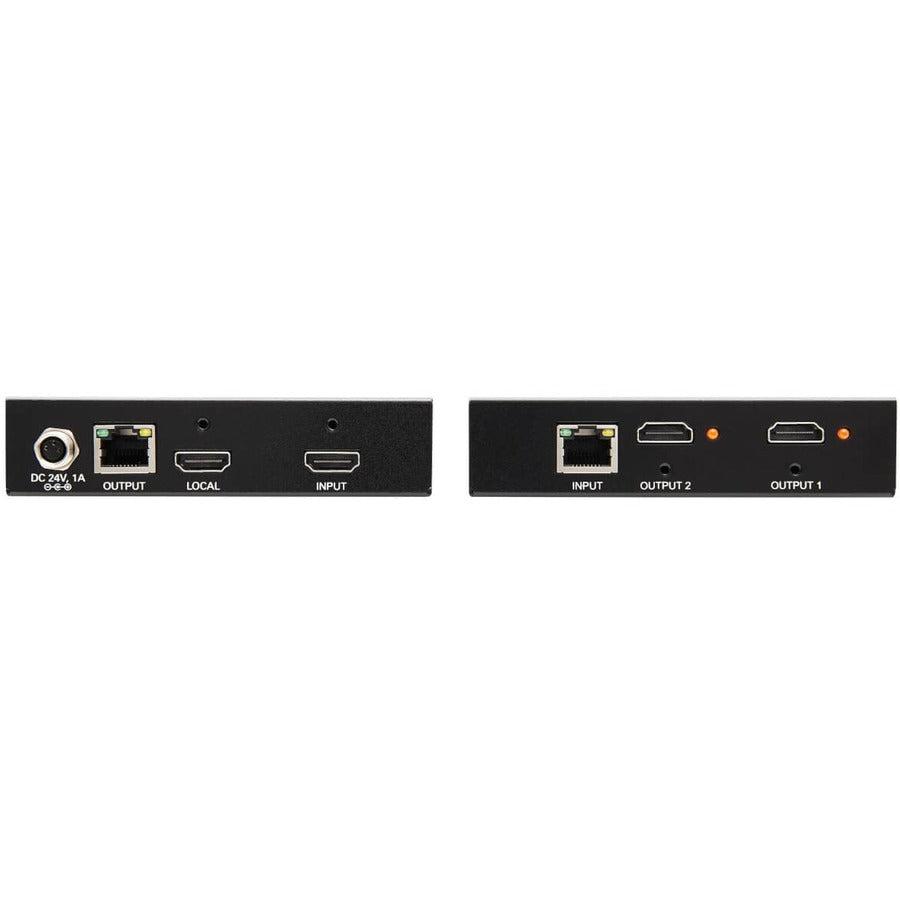 Tripp Lite B127-2A1-Hh 1X2 Hdmi Over Cat6 Extender/Splitter Kit, Transmitter/Receiver, 4K 60 Hz, Poc, Hdr, 4:4:4, 125 Ft., Taa