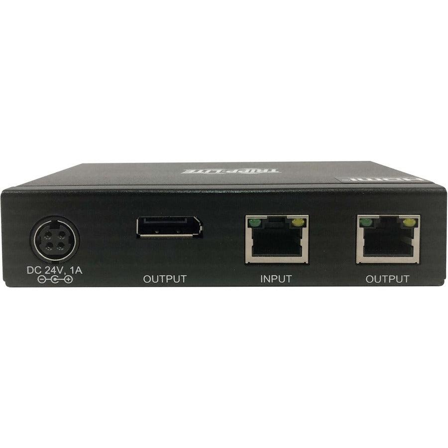 Tripp Lite B127A-110-Bd Displayport Over Cat6 Receiver With Repeater, 4K, 4:4:4, Transceiver, Poc, Hdcp 2.2, 230 Ft. (70.1 M), Taa