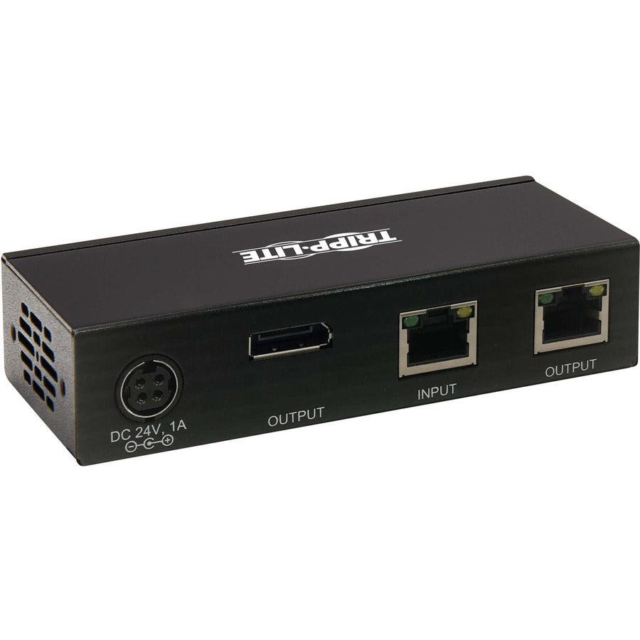 Tripp Lite B127A-110-Bd Displayport Over Cat6 Receiver With Repeater, 4K, 4:4:4, Transceiver, Poc, Hdcp 2.2, 230 Ft. (70.1 M), Taa