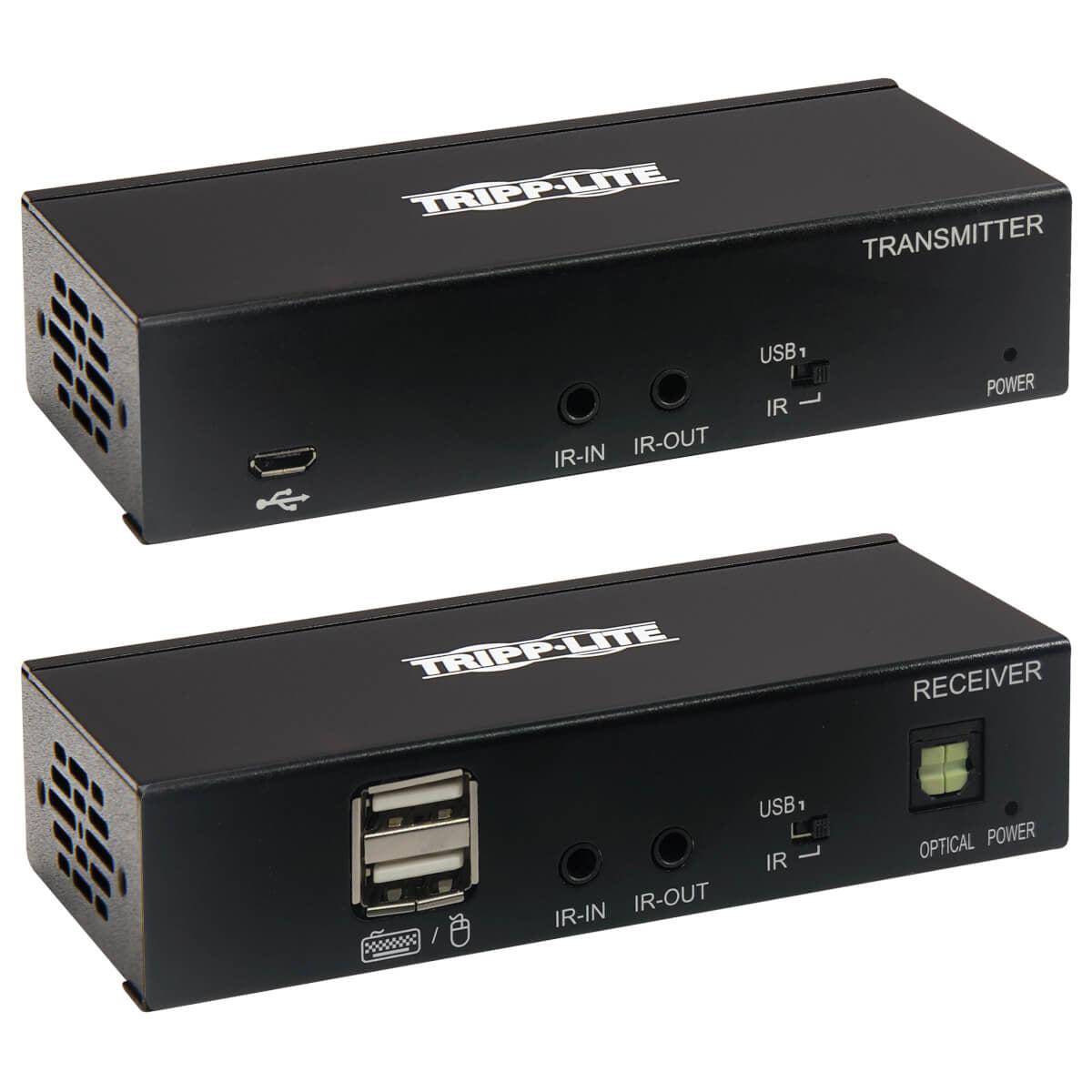 Tripp Lite B127A-1A1-Bcbh Usb-C To Hdmi Over Cat6 Extender Kit, Kvm Support, 4K 60Hz, 4:4:4, Usb, Poc, Hdcp 2.2, Up To 230 Ft., Taa