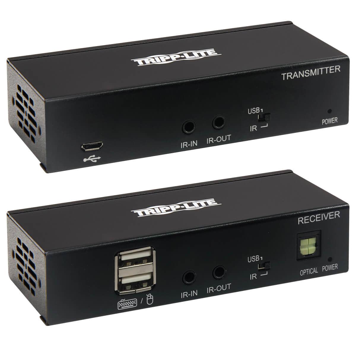 Tripp Lite B127A-1A1-Bdbd Displayport Over Cat6 Extender Kit, Kvm Support, Usb, 4K, Dp1.2A, Poc, Hdcp 2.2, 230 Ft. (70 M), Taa