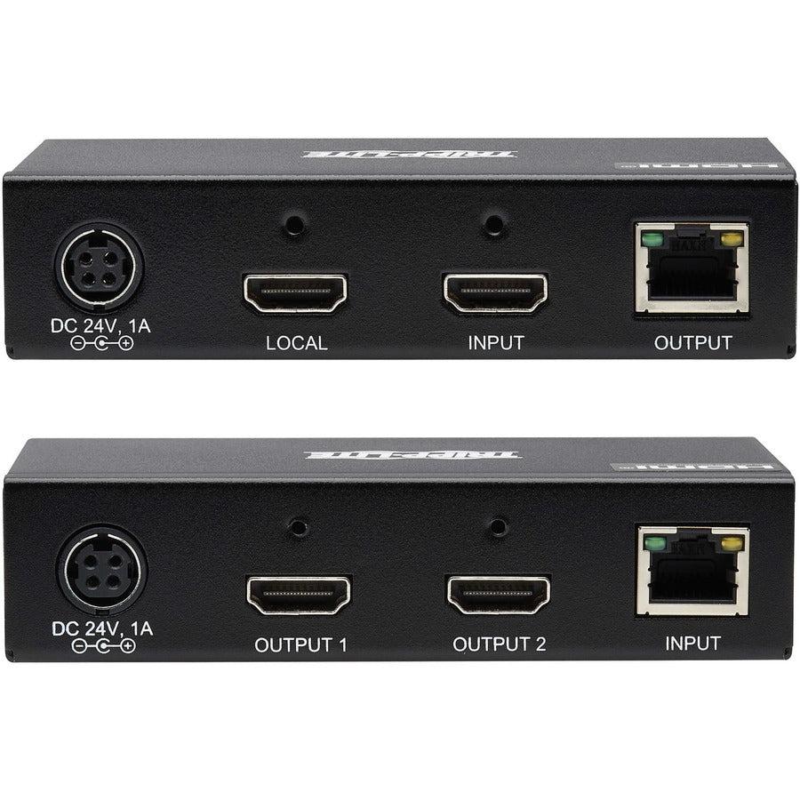 Tripp Lite B127A-2A1-Bhbh 2-Port Hdmi Over Cat6 Extender Kit, Transmitter/Receiver - 4K 60 Hz, Hdr, 4:4:4, Poc, 230 Ft. (70.1 M), Taa