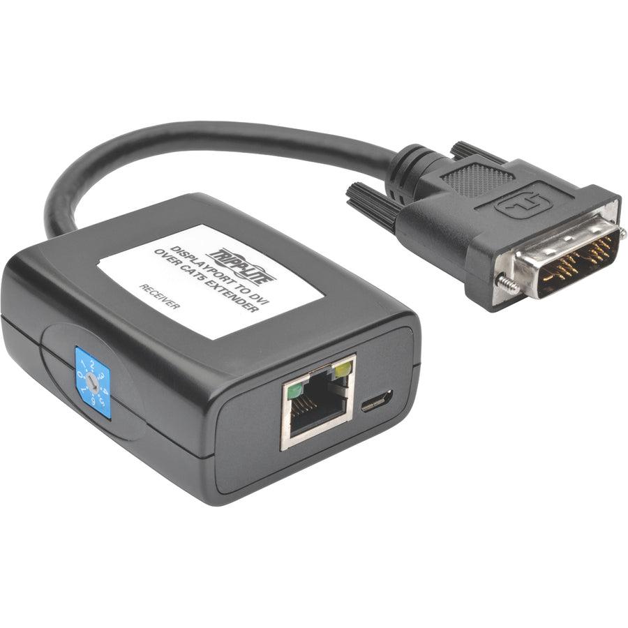 Tripp Lite B150-1A1-Dvi Displayport To Dvi Over Cat5/6 Active Extender Kit, Pigtail Transmitter/Receiver For Video/Audio, 125 Ft. (38 M)