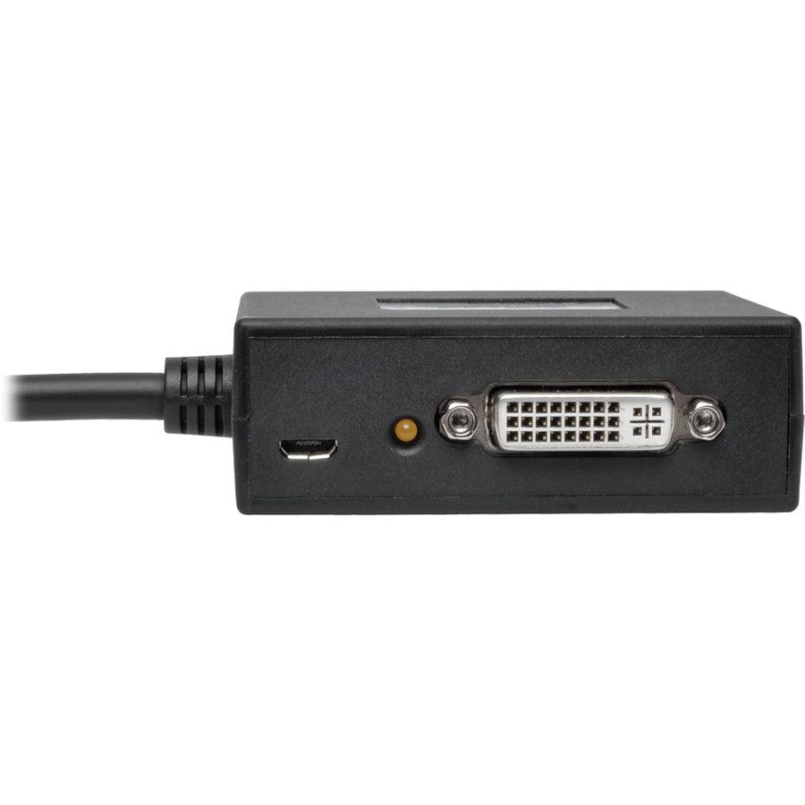 Tripp Lite B156-002-Dvi-V2 2-Port Displayport To Dvi Multi-Monitor Splitter, Mst Hub, Dp1.2, Taa