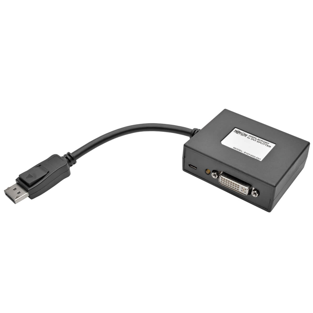 Tripp Lite B157-002-Dvi 2-Port Displayport To Dvi Hub, Dp1.2, Taa