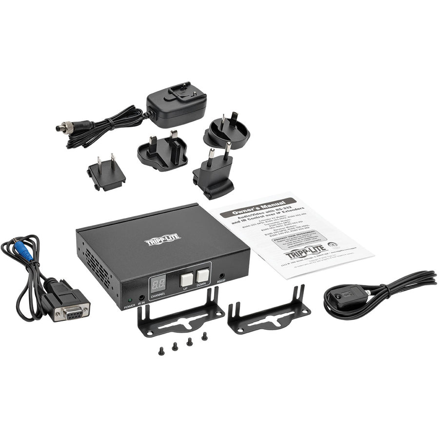 Tripp Lite B160-200-Hsi 2-Port Hdmi Over Ip Extender Receiver Over Cat5/Cat6, Rs-232 Serial And Ir Control, 1080P 60 Hz, 328 Ft. (100 M), Taa