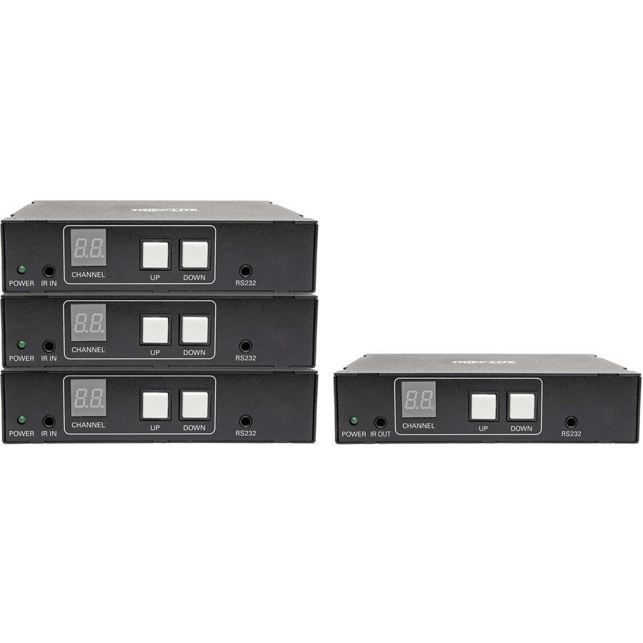 Tripp Lite B160-301-Hdsi 3 Port Hdmi Over Cat5/6 Splitter/Extender Kit - 1080P 60 Hz, Rs-232, Ir Control, 656 Ft. (200 M), Taa