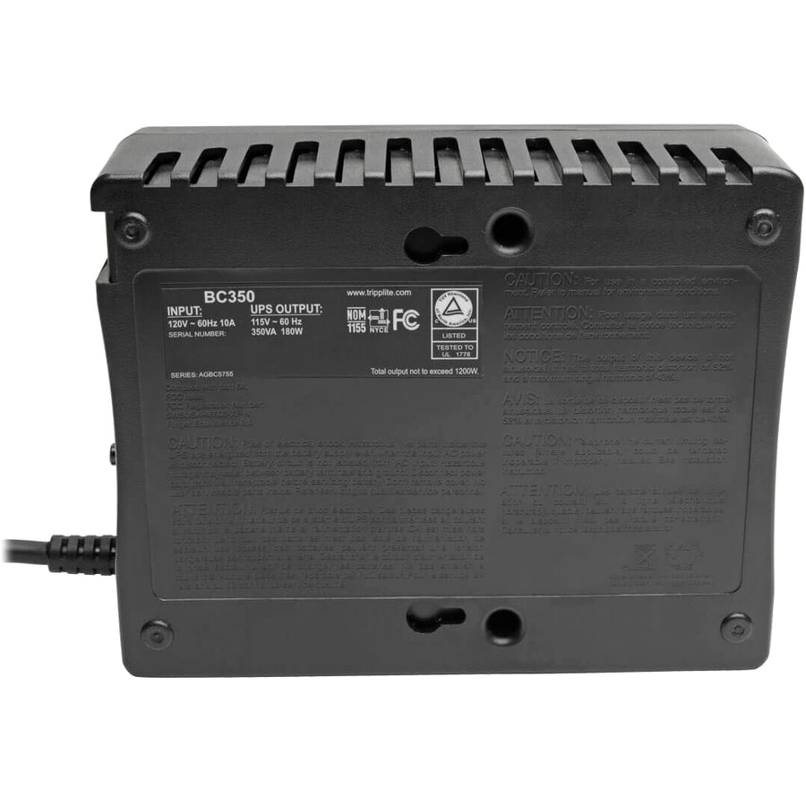 Tripp Lite Bc350 Personal Ups System 0.35 Kva 180 W