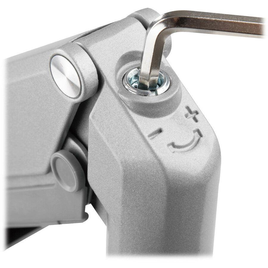 Tripp Lite Ddr1732Sal Single-Display Flex-Arm Desktop Clamp For 13” To 34” Displays - Usb And Audio Ports, Aluminum