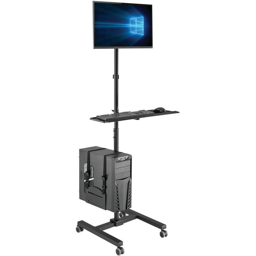 Tripp Lite Dmcs1732S Mobile Workstation With Monitor Mount - For 17" To 32" Displays, Height Adjustable