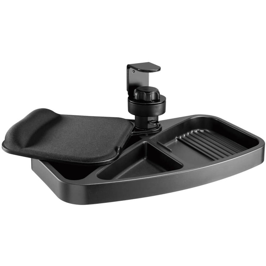 Tripp Lite Dmudsc Under-Desk Clamp-On Storage Tray With Built-In Mouse Pad And Wrist Rest