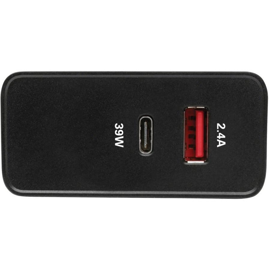 Tripp Lite Dual-Port Usb Wall Charger With Pd Charging - Usb Type-C (39W) & Usb Type-A (5V 2.4A/12W)