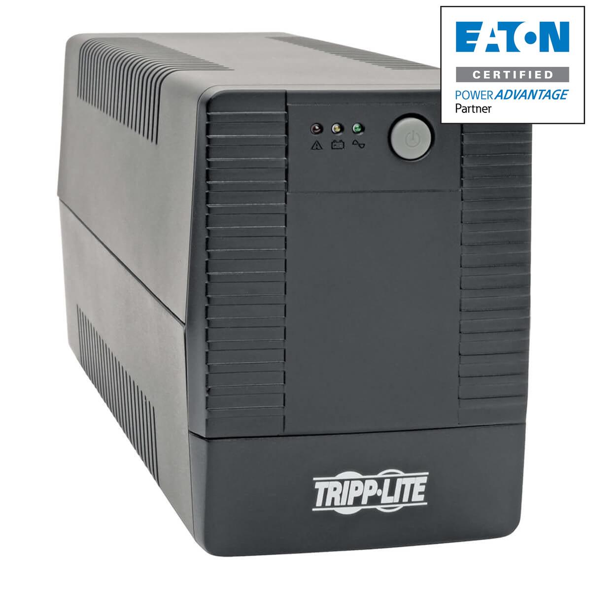 Tripp Lite Eaton 600VA Line-Interactive UPS - 360W Battery Backup | 6 Outlets BC600TU