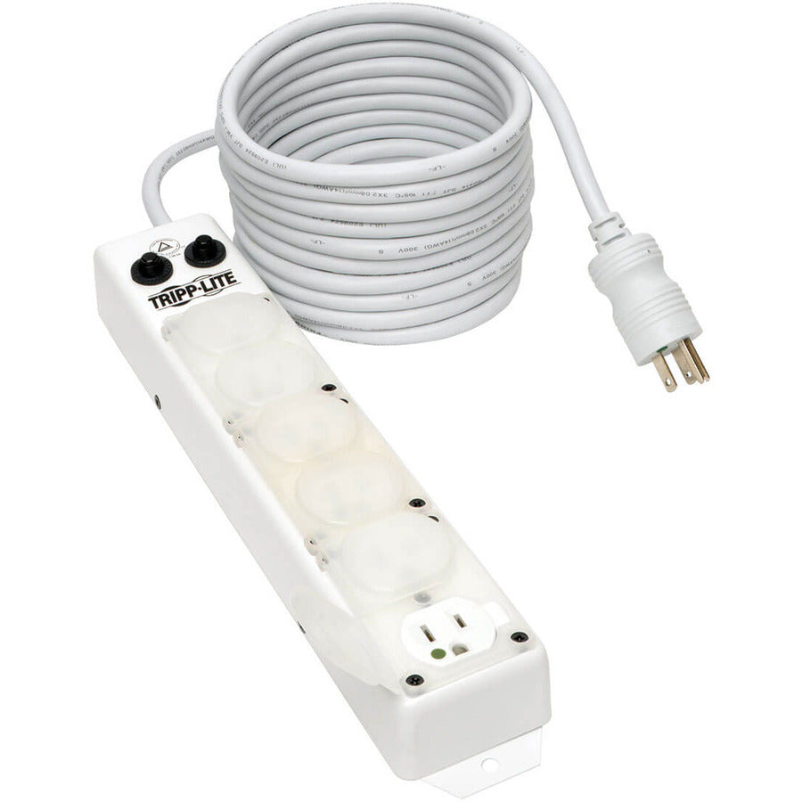 Tripp Lite For Patient-Care Vicinity – Ul 1363A Medical-Grade Power Strip, 6 15A Hospital-Grade Outlets, Safety Covers, 7 Ft. Cord