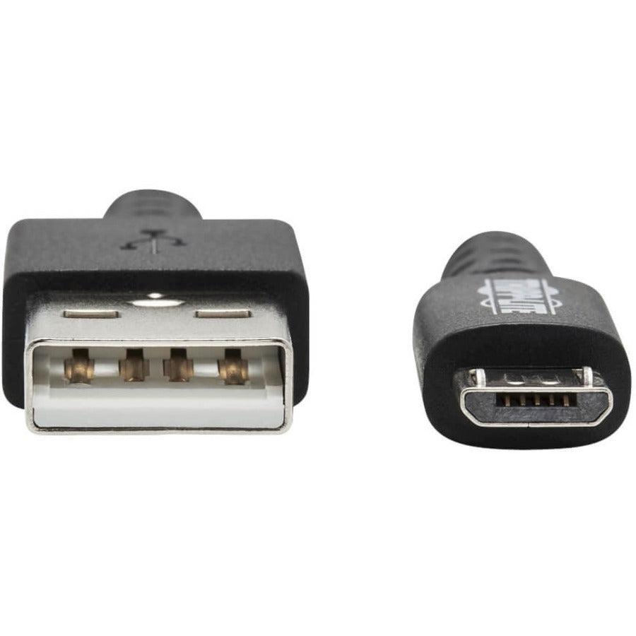 Tripp Lite Heavy-Duty Usb-A To Usb Micro-B Cable - M/M, Usb 2.0, Uhmwpe And Aramid Fibers, Grey, 1.8 M