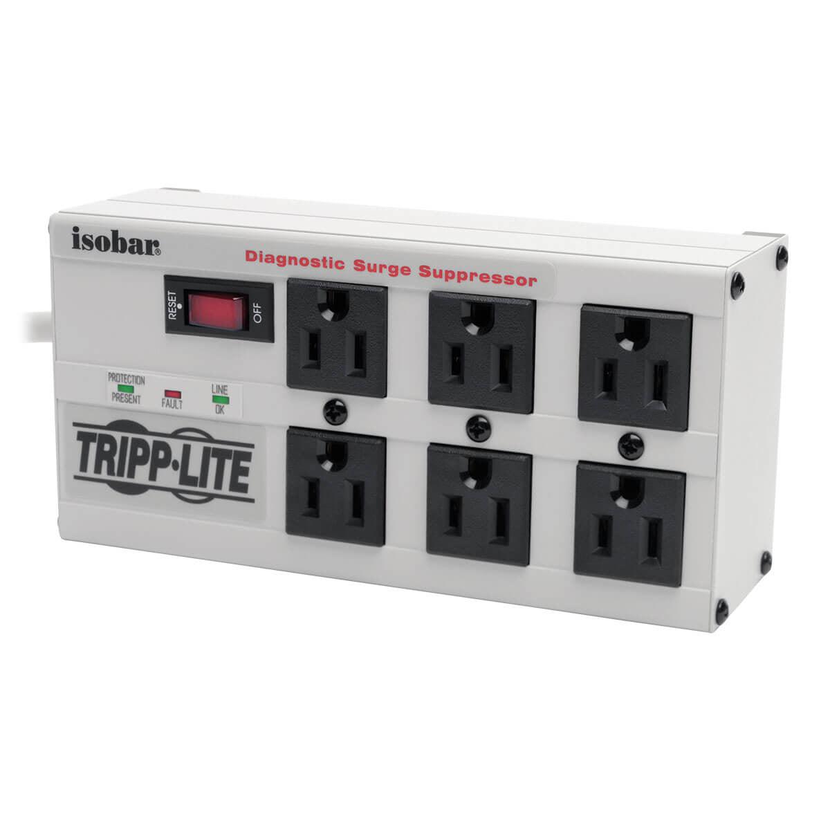 Tripp Lite Isobar6 Surge Protector Black 6 Ac Outlet(S) 120 V 1.8 M