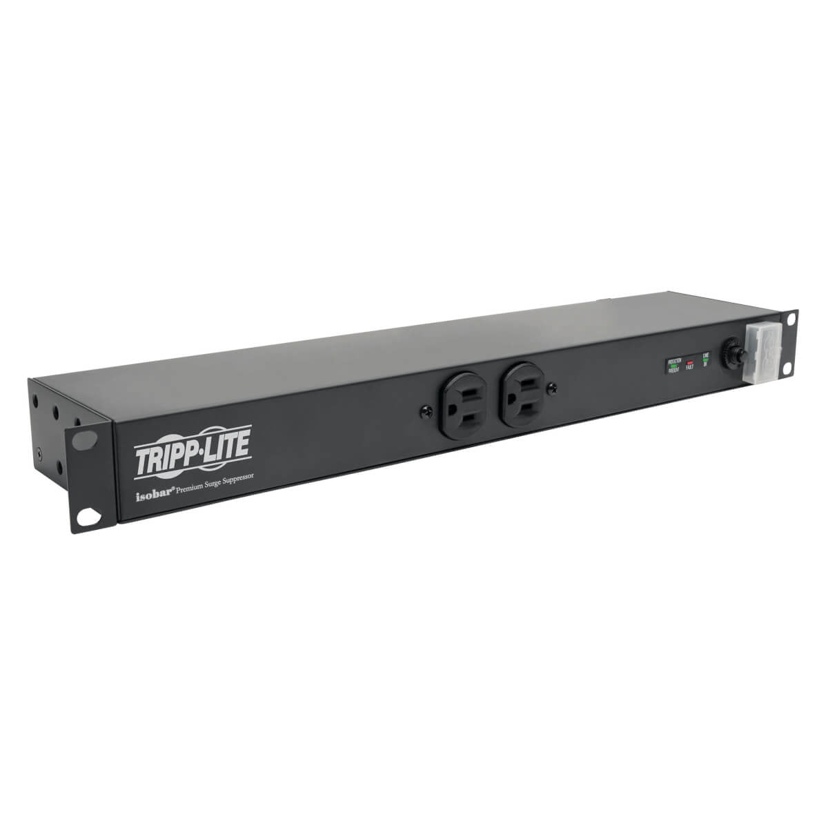 Tripp Lite Isobar 12-Outlet Network Server Surge Protector, 1U Rack-Mount, 15-Ft. Cord, 3840 Joules, 5-15P, 15A