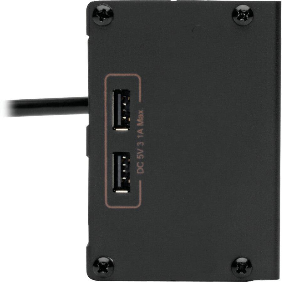 Tripp Lite Isobar 6-Outlet Surge Protector - 10 Ft. Cord, Right-Angle Plug, 3840 Joules, 2 Usb Ports, Metal Housing